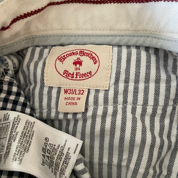 Brooks Brothers Red Fleece Slim Fit Chinos - Light Grey - Picture 4 of 5